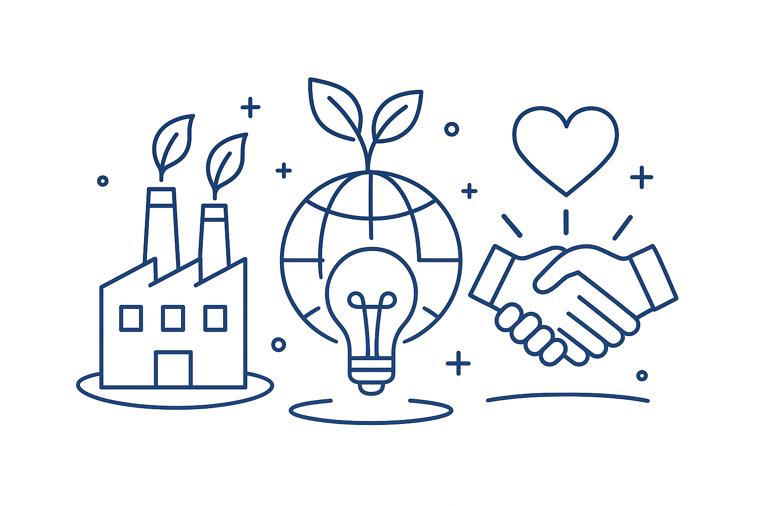 Sustainability line art